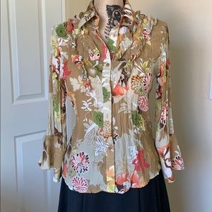 Sunny Leigh Multi colored button down blouse
